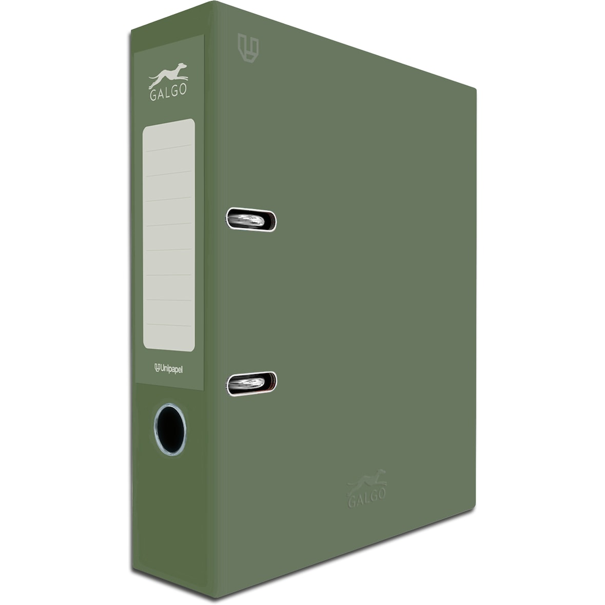 Archivador Folio 65 mm con rado GALGO Verde Oliva