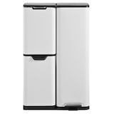 thumbnail of Kitchen Move Poubelle pédale tri sélectif HAJA blanc 60L Acier inoxydable Blanc