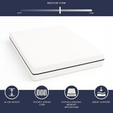 thumbnail of Matras 140x200 cm met pocketveren, hypoallergeen schuim, H24 cm, orthopedisch, hoes anti-huisstofmijt