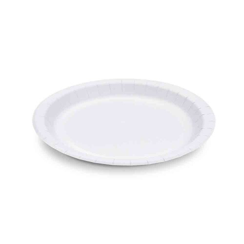 400 Pappteller Kuchenteller rund FF Ø 23 x 1,7 cm weiß extra-stabil