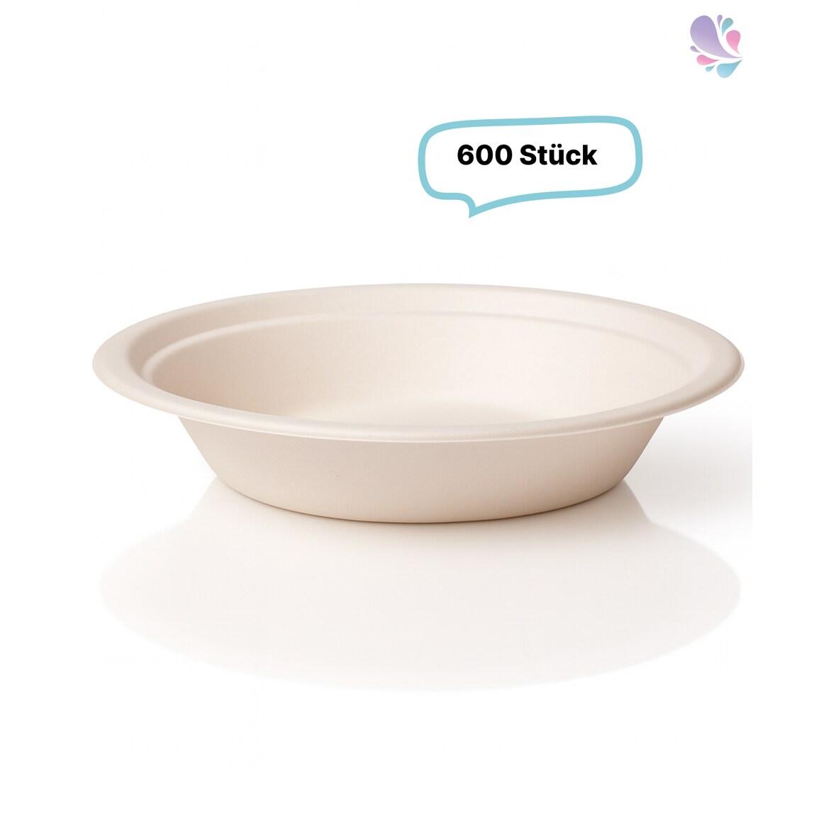 Salatboxen Salatschalen G3 750 ml aus Bagasse 600 Stück, to go, take away, biologisch abbaubar, umweltfreundlich