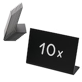 thumbnail of HMF 46424 Tischaufsteller Kreidetafel, 10 Stück, L-Aufsteller, 10 x 7 cm, Schwarz