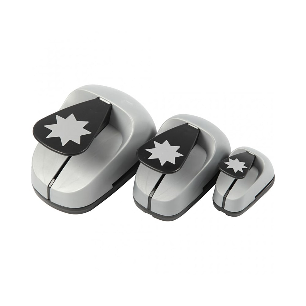 Motivstanzer-Set Stern in drei Größen