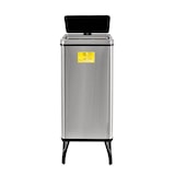 thumbnail of Well Home - 3 Intelligente Mülltonnen à 60L, grau, 35,5x26x95,5cm mit magnetischen Etiketten