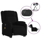 thumbnail of vidaXL Elektrischer Massagesessel mit Aufstehhilfe Schwarz Stoff