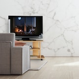 thumbnail of Relaxdays TV Board mit Rollen, 2 Fächer für Fernseher, Konsole & Receiver, fahrbarer Fernsehtisch, HBT 45x80x40 cm, weiß