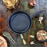 thumbnail of Koekenpan gietijzer - ø 24 x 4 cm - Gietijzeren pan voor alle warmtebronnen - Metalen handvat - PFAS vrij - Zwart