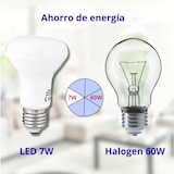 thumbnail of 10x Bombilla led R63 9W, rosca E27, 4200K blanco neutro