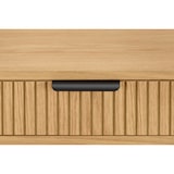 thumbnail of SalesFever Schreibtisch | mit 2 Schubladen | MDF Eiche Echtholzfurnier | Gestell Metall | B 120 x T 60 x H 75 cm | natur – schwarz