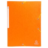 thumbnail of Exacompta  Cod. 55758E - Cartella 3 lembi con elastici Maxi Capacity Scotten cartoncino lustré 425 g/mq - 24x32cm arancione  - Confezione da  50 pz.