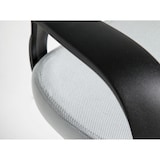 thumbnail of Angel Cerdá  Sedia da ufficio rivestita in tessuto grigio con braccioli 4076C