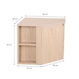 thumbnail of Meuble simple vasque décor chêne  45cm  SORRENTO