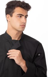 thumbnail of Chef Works® Kochjacke CALGARY Cool Vent™, Knöpfe, Schwarz, Größe L