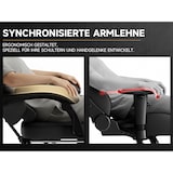 thumbnail of Gamingstuhl mit Fußstütze Massagefunktion ergonomisch Schwarz 121x63x59 cm mit 90 105 135 Grad Neigung, verstellbarer Kopfstütze