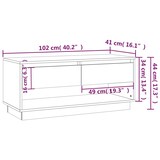 thumbnail of vidaXL TV-Schrank Weiß 102x41x44 cm Holzwerkstoff