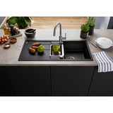 thumbnail of BLANCO METRA 6 S Einbauspüle / SILGRANIT / Anthrazit / reversibel / Excenter -