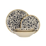 thumbnail of Novastyl - Lot 48 assiettes heracleée en grès bleu