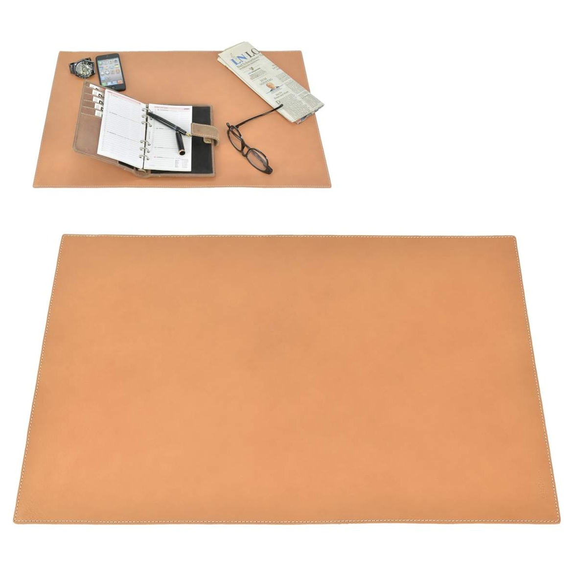 Ruitertassen Schreibunterlage Leder Schreibtischauflage 60x40cm Unterlage Schreibauflage Matte natur braun