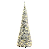 thumbnail of vidaXL Kunstkerstboom pop-up met sneeuw 150 LED's 180 cm
