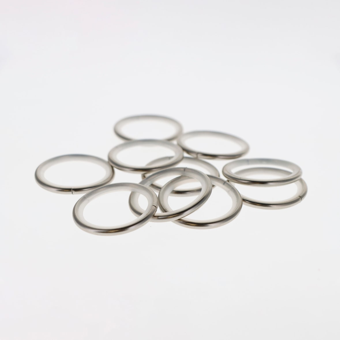 Lot de 10 anneaux avec insert pour rideaux de 35x42mm en Nickel Mat - Boulet