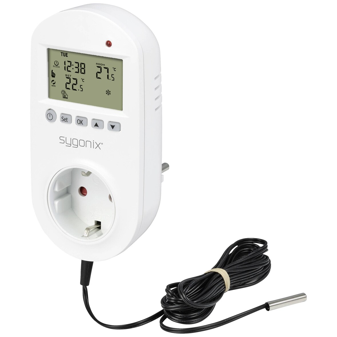 Sygonix SY-5372566 Universalthermostat Zwischenstecker Wochenprogramm 1 St.