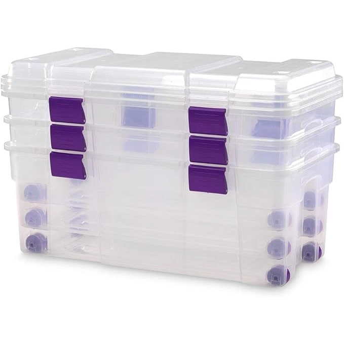 Pack 2 cajas de Almacenaje Capacidad de 78 litros | Medidas 800 x 395 x 340 mm | Lote de 2 Unidades