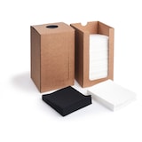 thumbnail of 100x Serviette im Spenderkarton Premium Airlaid weiß 20x20 cm 1/4 -Falz stoffähnlich hochwertig