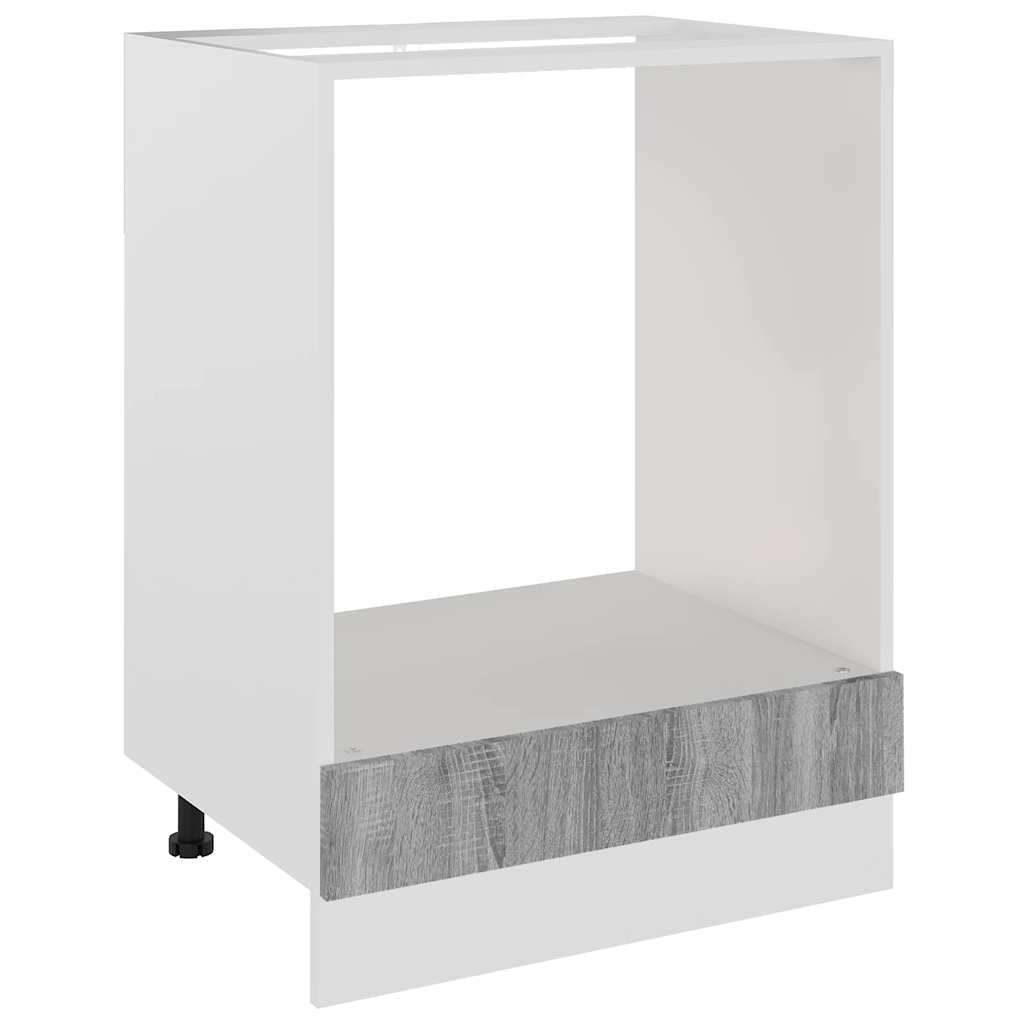vidaXL Herdumbauschrank Lyon Grau Sonoma 60x46x81,5 cm Holzwerkstoff
