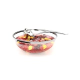 thumbnail of MONOUSO - Bol PS Cristal Duro con Ribete Plata 3500ml Ø27cm (40 Uds)