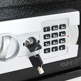 thumbnail of HMF Safe Tresor für Zuhause, Hotel oder Büro, Möbeltresor mit Zahlenschloss für DIN A4 Dokumente, 35 x 25 x 25 cm, Schwarz