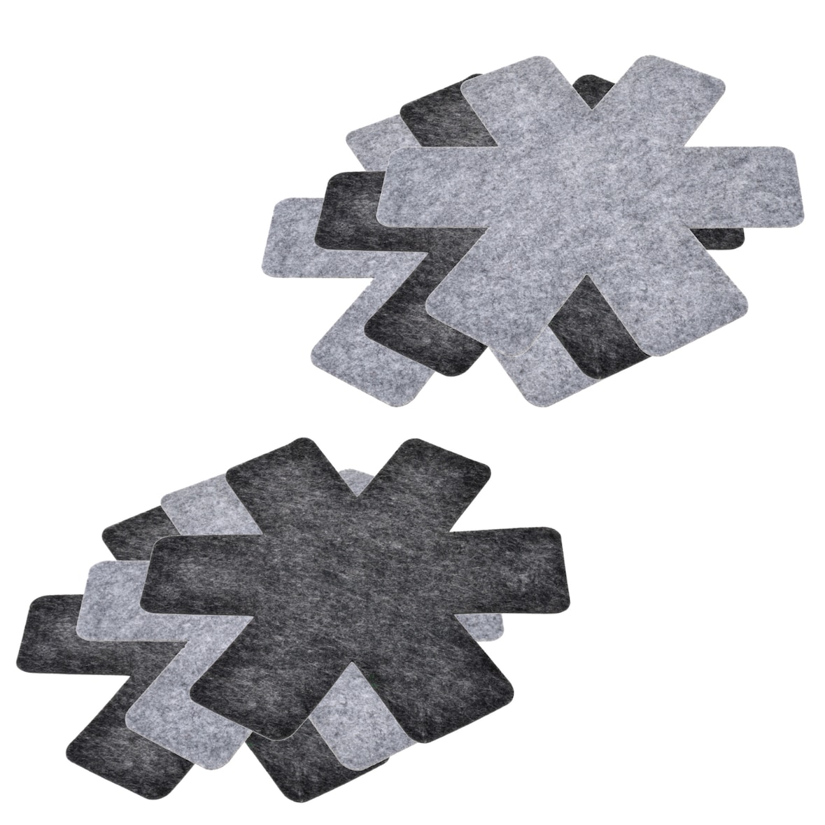 GRÄWE Pfannenschutz-Set aus künstlichem Filz, Ø 38 cm, 6 Stück