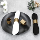 thumbnail of Justinus LifeStyle 4er Set Serviettenringe aus Edelstahl gold – 475-120