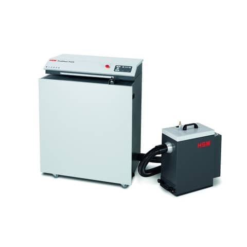 Verpackungspolstermaschine HSM ProfiPack P425, 400V inkl. Adapter Staubabsaugung