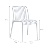 thumbnail of METRO PROFESSIONAL Gastro Stapelstuhl Aisen, Kunststoff, weiß