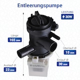 thumbnail of Ablaufpumpe kompatibel mit Bosch 00145212 mit Pumpenkopf für Waschmaschine