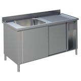 thumbnail of Spülschrank mit Schiebetüren B 140cm - Becken links