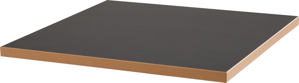 Tischplatte quadratisch schwarz 60cm La Villette - Oviala