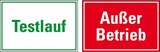 thumbnail of Schild I Doppelseitiges Magnetschild Testlauf - Außer Betrieb, Magnetfolie, 300x200mm