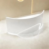 thumbnail of Empfangstheke Geschwungen, Moderne Empfangstresen, Kasse Theke, für Schönheitssalon, Geschäft und Praxis Weiß 200×60×100cm【B Duihao 200】