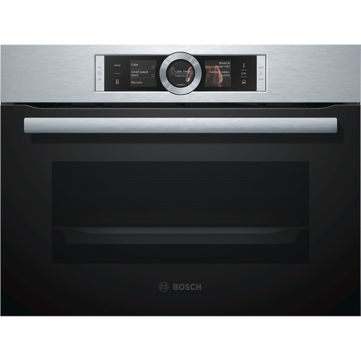Bosch Serie 8 CSG636BS3 horno 47 L A+ Negro, Acero inoxidable