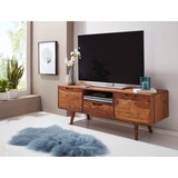 thumbnail of Massives Lowboard im Landhausstil, Fernsehkonsole mit Stauraum, Handgefertigt. 135x45x51 cm | Kadima Design