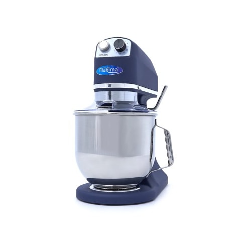 Mixer planétaire - 7 L - jusqu'à 2 kg de pâte - bleu acier mat | Maxima - 09360775