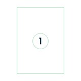 thumbnail of Universele A4 etiketten 25 vel 210x297 mm TRANSPARANT, voordeelpak: 3x 25 vel