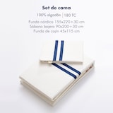 thumbnail of El Ganso - Set Bettbezug Einzel 155x200, Spannbettlaken 90x200, Kissenbezug 45x115 - 100% Baumwolle 180TC