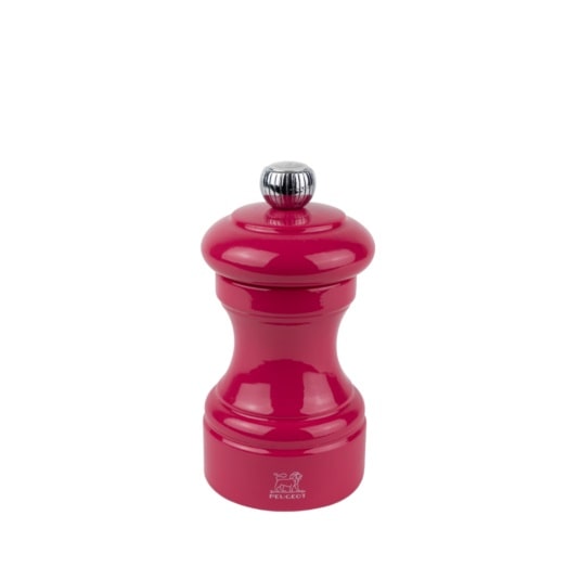 PEUGEOT Salzmühle BISTRO 10cm Bonbonrosa Buchenholz Lackiert Stahlmahlwerk