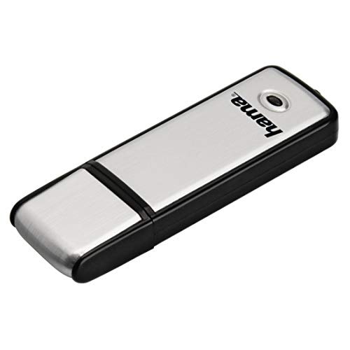 Clé usb 2.0 ''fancy'', 32 gb, 10 mb/s, noir/argenté hama 00104308