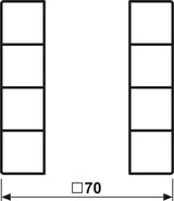 thumbnail of Jung Tastensatz 4fach LC 504 TSA 256 LC504TSA256