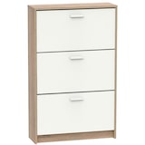 thumbnail of Briebe Zapatero Entrada Recibidor, Mueble Auxiliar Estrecho Zapatos, 3 Puertas, Madera 119,5x74x25 cm, Nova, Blanco