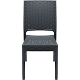 thumbnail of Chaise Charlotte hôtel restaurant gris fonçée 45x52x87 France Mobilier Chr