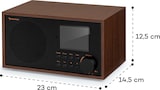 thumbnail of Silver Star Mini Two Internet DAB+/FM Radio, WiFi, BT, TWS Speaker Walnuss